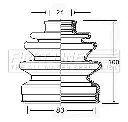 First line front - inner, cv