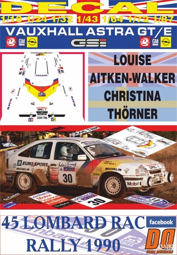 Decal vauxhall astra gte - decal,