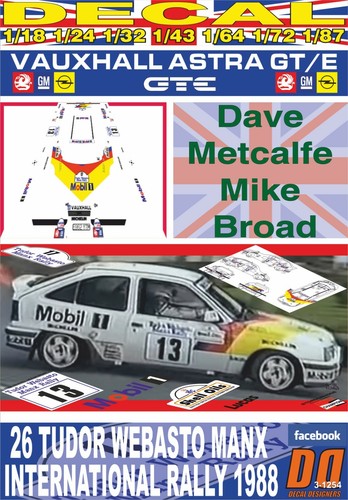 Decal vauxhall astra gte - astra,